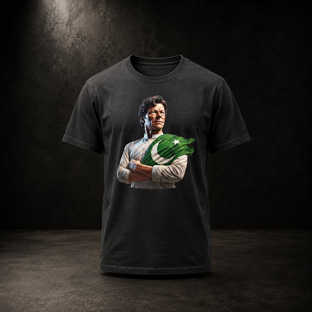 IK Texas premium polo shirt featuring Imran Khan